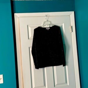 Black and silver top